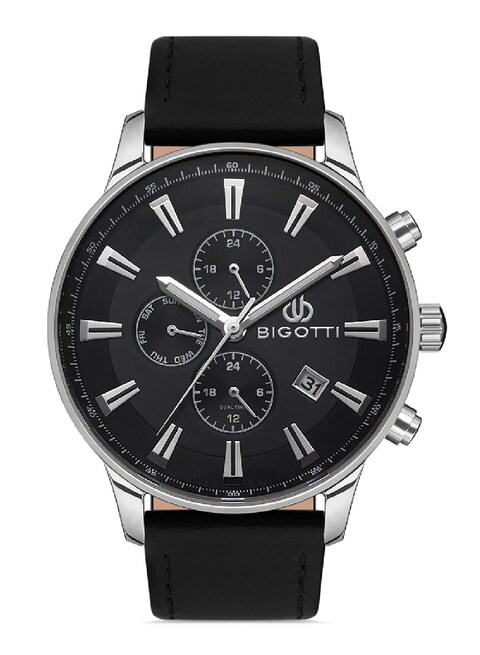 BIGOTTI MILANO MENS LEATHER STRAP WATCH - BG.1.10309-1