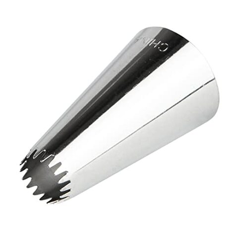 Generic Cake Decorating Icing Tip, Cupcake Piping Tip - #224 Drop Flower - Stainless Steel - 1Ct - Restaurantware