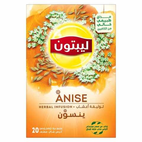 Buy Lipton Herbal Infusion Tea Anise 20 Teabags in UAE