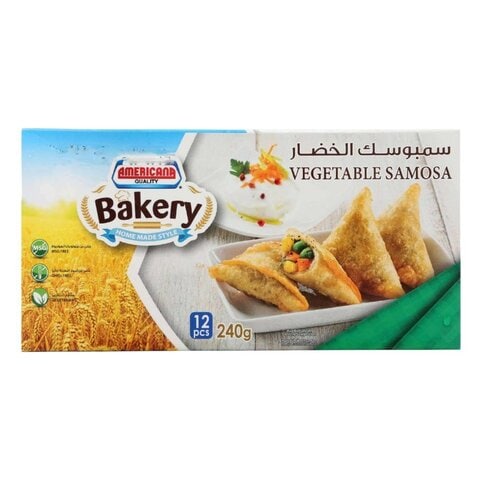 Buy Americana Quality Bakery Vegetable Samosa 240g in Kuwait