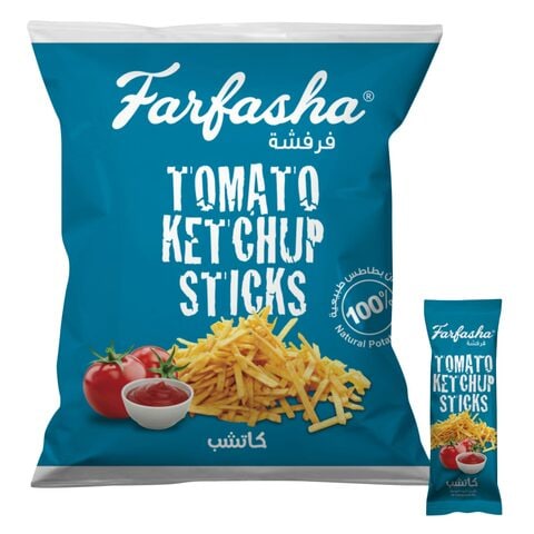 Buy Farfasha Ketchup Natural Potato Stick 15g 24 in Saudi Arabia