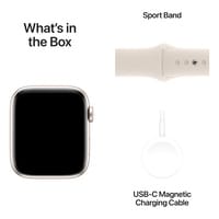 Apple Watch SE GPS 40mm Starlight Aluminium Starlight Sport Band Medium/Large
