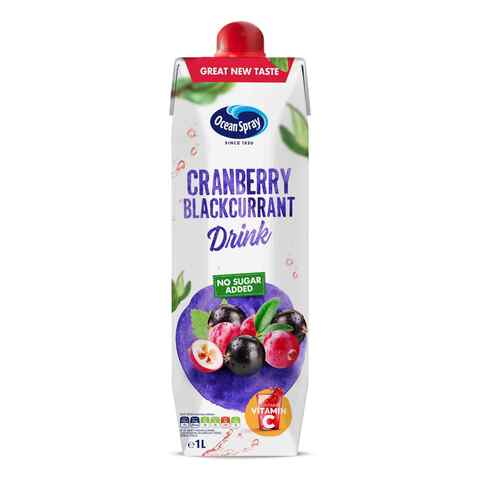 Buy Ocean Spray Cranberry And Blackcurrant Juice 1L in UAE