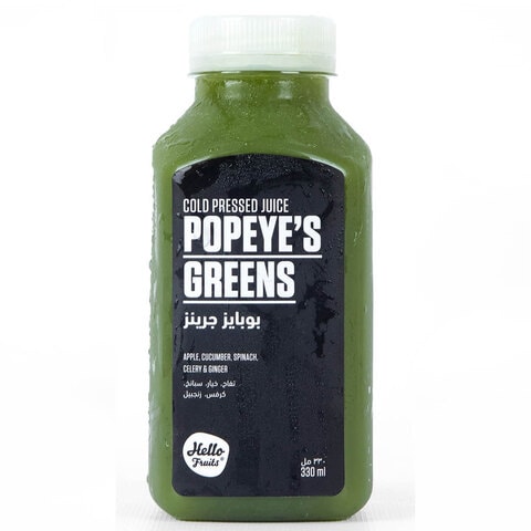 Hello Fruits Popeyes Greens Juice 330 ml