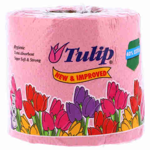 Rose Petal Tulip Bachat Roll Pink