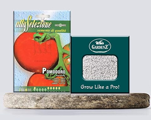 Tomato Seeds   Model ASO10617   Brand ALTA SELEZIONE   Origin Italy + Agricultural Perlite Box (5 LTR.) by GARDENZ