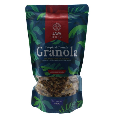 Java House Tropical Crunch Granola Cereal 400g
