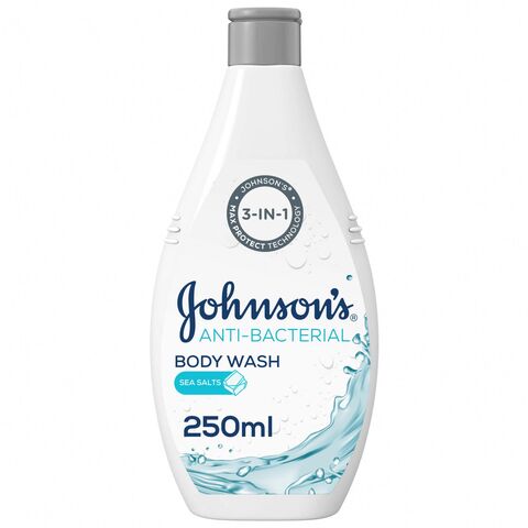 Johnson&#39;s Body Wash Anti-Bacterial Sea Salts 250ml