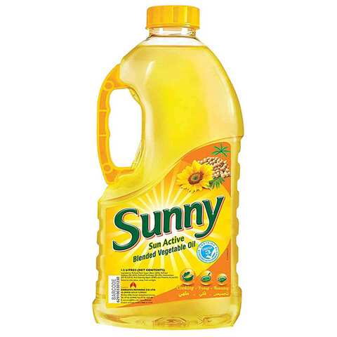 Sunny Sun Active Blened Vegetable Oil 1.5 Liter