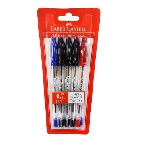 Faber-Castell Ballpoint Pen 1423 Multicolour 0.7mm 10 PCS