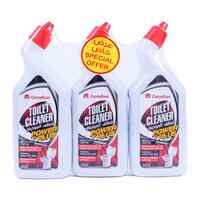 Carrefour Power Plus Toilet Cleaner White 500ml Pack of 3