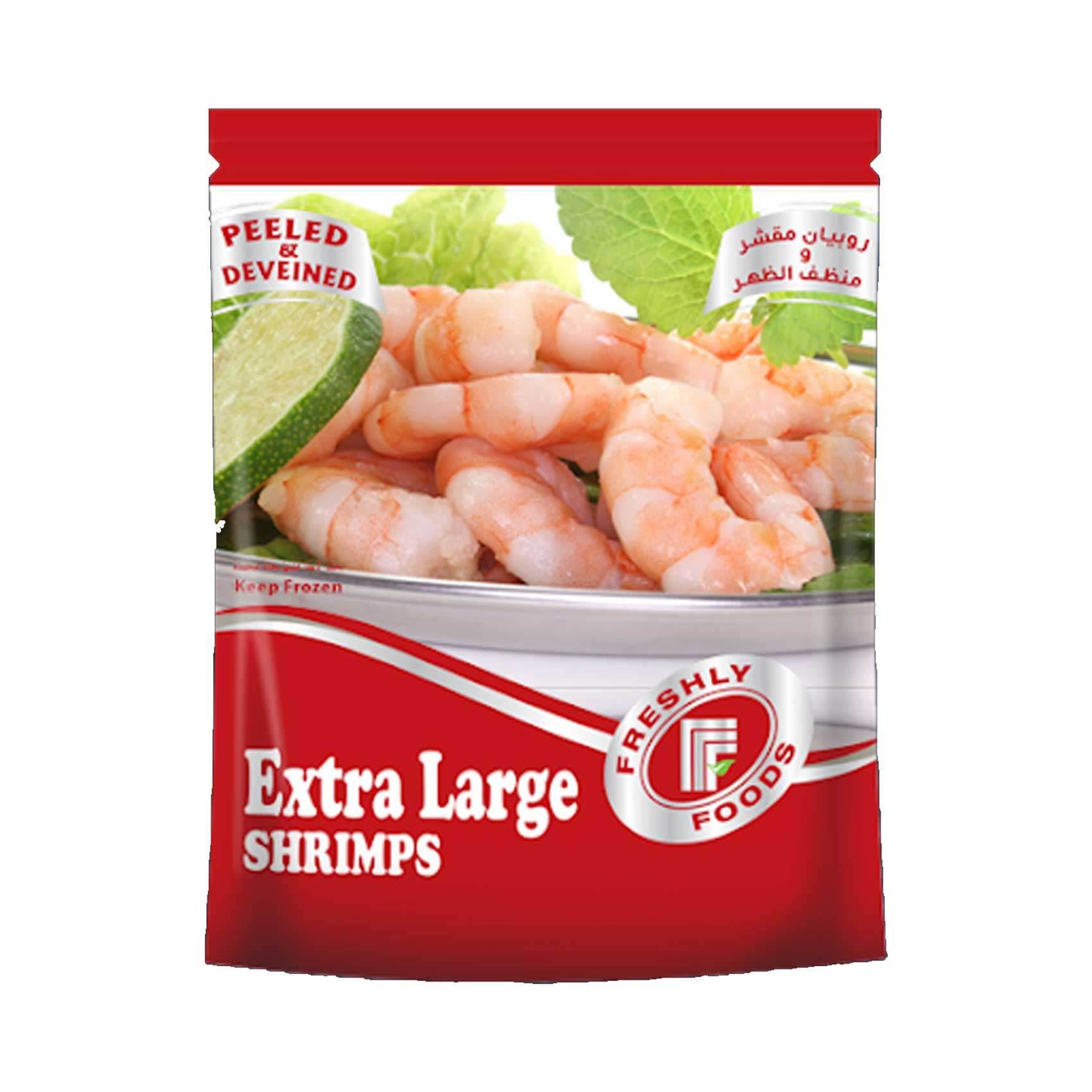 Buy Freshly Foods Extra Large Shrimps 400g Online Shop Frozen Food On Carrefour Uae