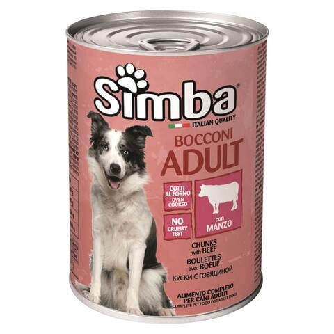 Simba Bocconi Chunks With Meat Dog Food 415g