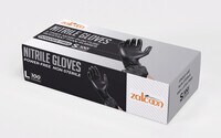Zalcoon Nitrile Exam Gloves (Extra Large), Black, Latex-Free, Powder-Free, Disposable Gloves, for Medical, Cleaning, Food Service, 4 mil - 100 Pieces