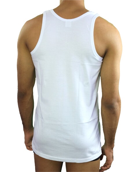 قميص فانيله رجالي شيال داخلي قطن 100% أبيض 5XL
