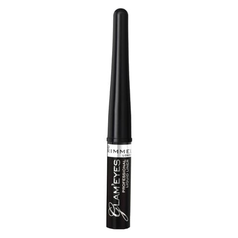 Rimmel London GlamEyes Professional Liquid Eyeliner Black Glamour 3.5ml