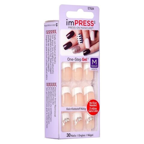imPRESS Press-On Manicure False Nails DM040 Multicolour 30 count