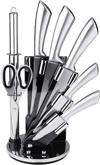 Atraux 8 Pcs Professional Kitchen Knives Set (Silver)