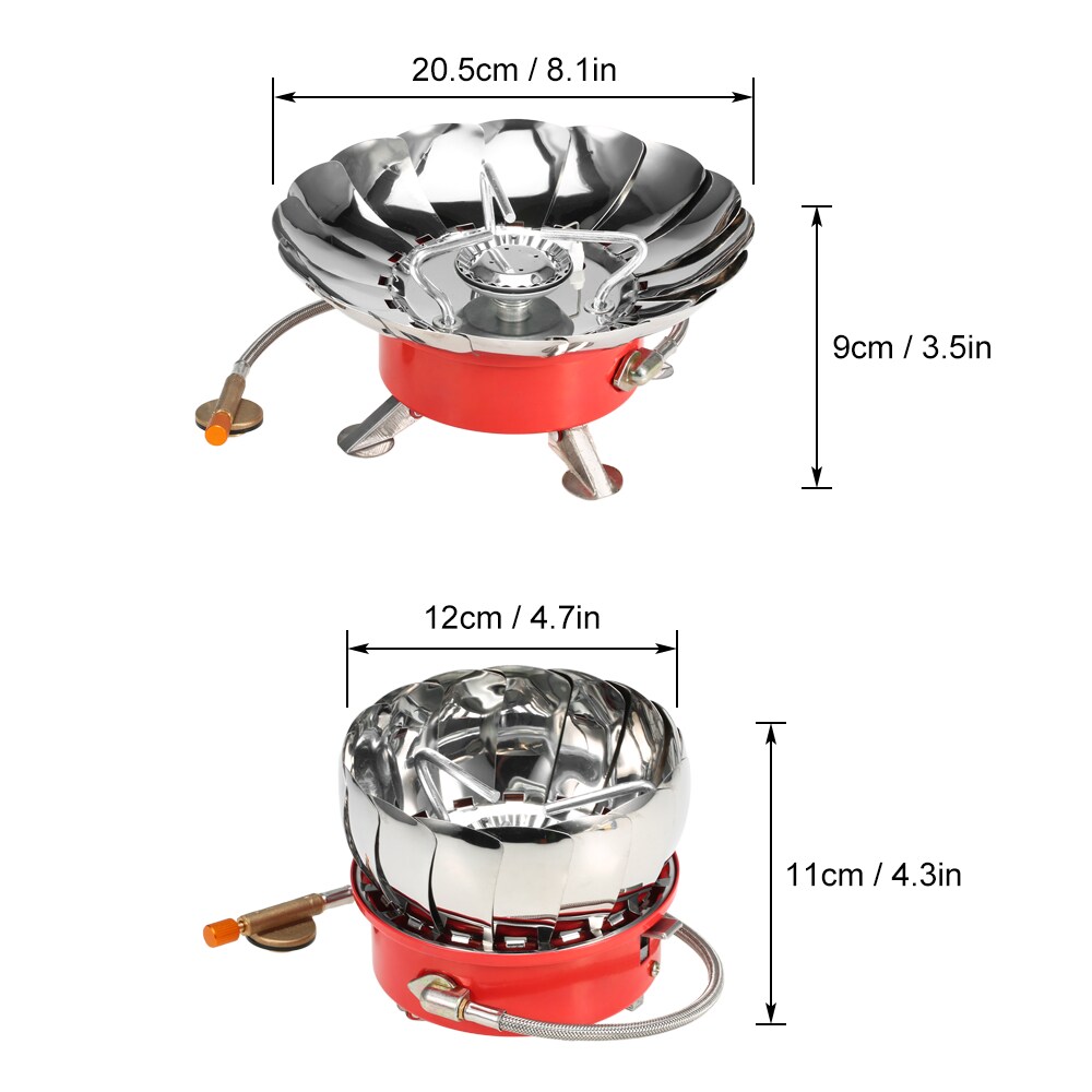 Tomshoo- Windproof Piezo Ignition Gas Stove Outdoor Cooking Gas Burner with  Extended Pipe for Camping Picnic BBQ Prices and Specs | GoBazzar UAE