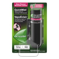 Nicorette Nicotine QuickMist Mouth Spray Quit Smoking Aid Cool Berry 1mg, 150 sprays