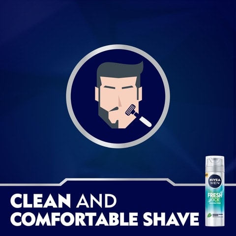 Nivea Men Fresh And Cool Shaving Foam With Mint Extracts 200ml