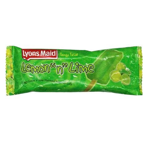 lemon and lime ice lolly