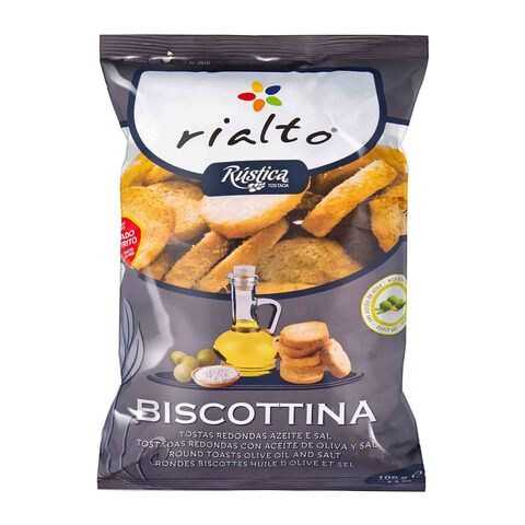 Buy Rialto Biscottina Round Toast With Olive Oil  Salt - 100gm in Egypt