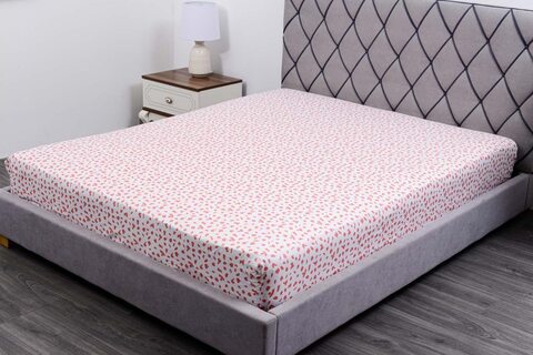 Pan Emirates Leopard Fitted Sheet Multi/Pink 160X205cm 121Wln9900002