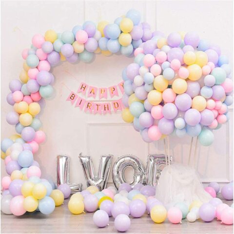 20 ballons pastel couleurs assorties - 23 cm - My Party Kidz