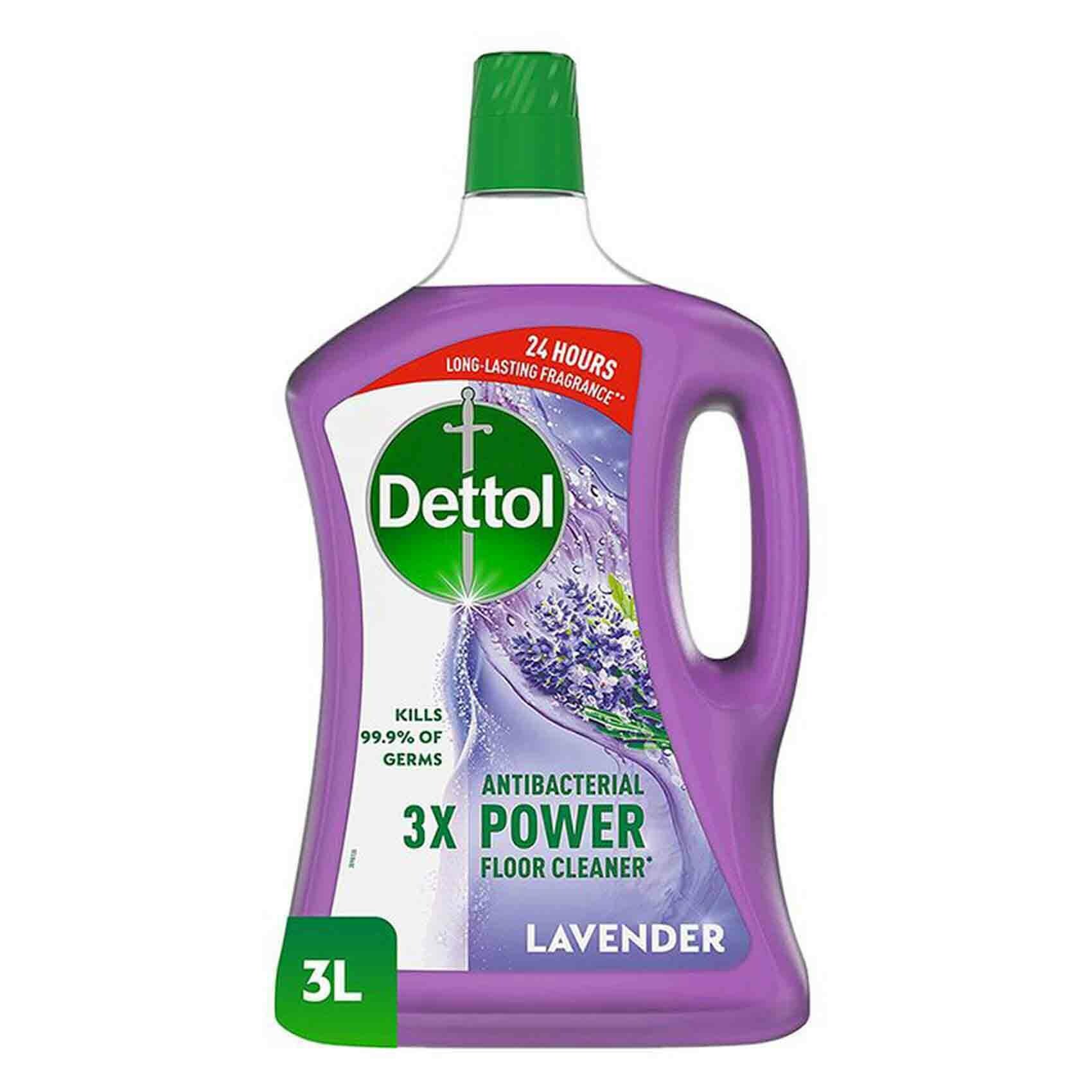 Buy Dettol 3X Antibacterial Power Floor Cleaner Lavender 3L Online
