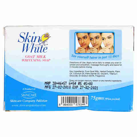 Skin White Dry Skin Formula Goat Milk Whitening Soap 70 gr