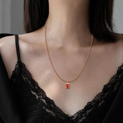 Rose gold deals necklace for women