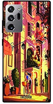 Theodor - Samsung Galaxy Note 20 Ultra Case Cover Girl Riding Cycle Flexible Silicone Cover