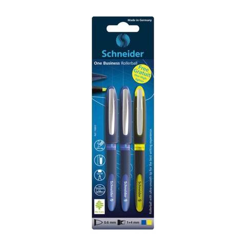 ناثانيال وارد الكوكايين متألق  Buy Schneider Ballpoint Pen - 0.6mm - 2 Pens - Blue+ Highlighter - Yellow  Online - Shop School Supplies on Carrefour Egypt