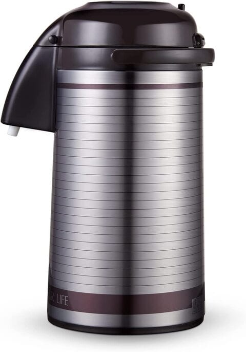 Royalford RF8336 3L Stainless Steel Airpot Flask - Heat Insulated