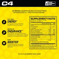 Cellucor C4 Original Pre Workout Powder Energy Drink Supplement For Men &amp; Women, 60 Servings