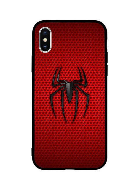 Theodor - Protective Case Cover For Apple iPhone X Red Spiderman Logo
