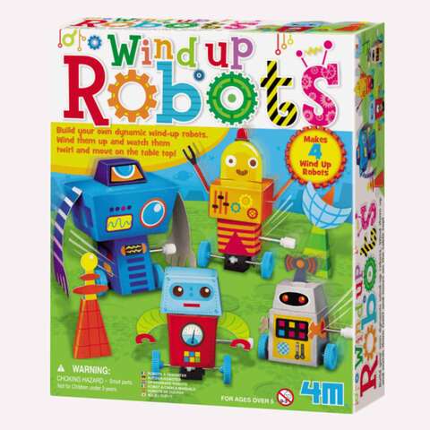 4M Wind Up Robots Maker 5+ Years
