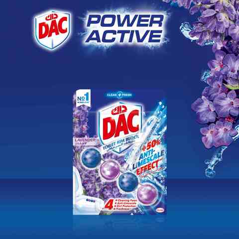 Dac Clean And Fresh Toilet Rim Block Lavender 50g