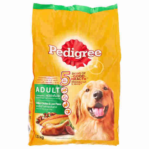 Pedigree Grilled Chicken and Liver Flavour Adult Dog Food 1.5kg