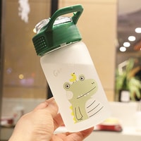 350ml Glass Cute Printing Child Drink Water Bottle