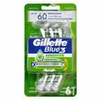 Buy Gillette Blue Iii Sensitive Disposable Razor Multicolour 6 Razors in UAE