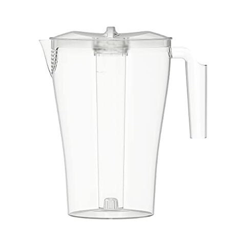 MOPPA Pitcher with lid, dark blue, transparent - IKEA