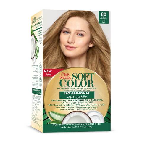 Wella Kit Soft Hair Color 80 Light Blonde