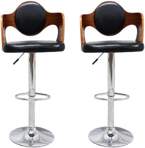 Buy Karnak Bar Stool Chair PU Leather Stainless Steel Base With