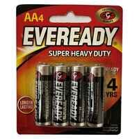 Eveready AA Super Heavy Duty Battery Multicolour Set of 4