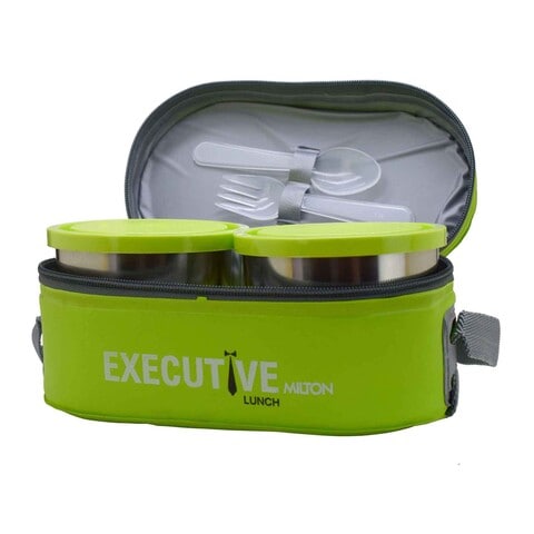 Milton Executive Insulated Lunch Box 2 Stainless Steel Container 280 ml  Each