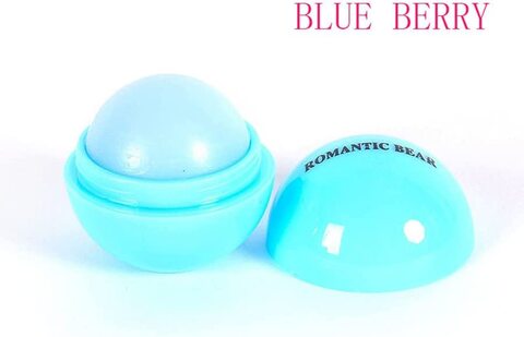 6Pcs Romantic Bear Ball Lip Balm Makeup Baby Lips Moist Balm Cute Fruity Flavor Libalm Natural Plant Nutritious Lips Care