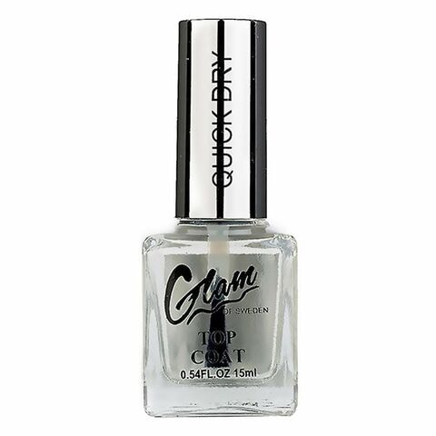 Galm Of Sweden Top Coat Quick Dry Nail Polish Clear 15ml