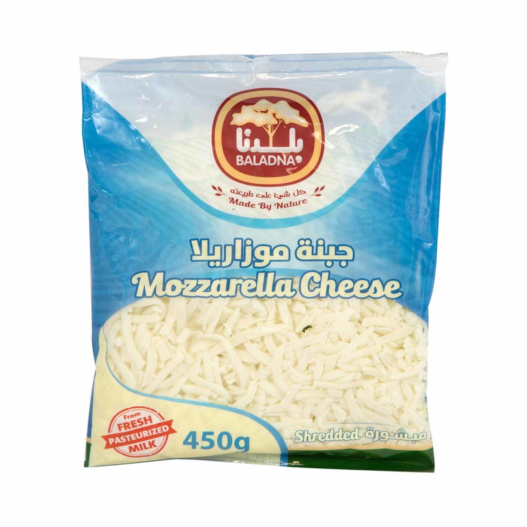 Buy Baladna Shredded Mozarella Cheese 450g